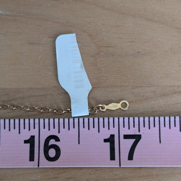 14K Gold Fill Pearl Teardrop Blue Necklace Delicate Preppy Gift Quiet Luxury - Picture 9 of 11